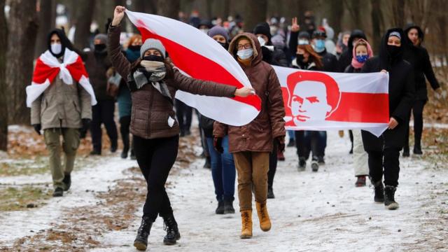 Демонстрации в Беларуси не прекращаются с августа