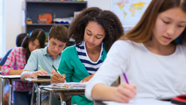 Children in a classroom