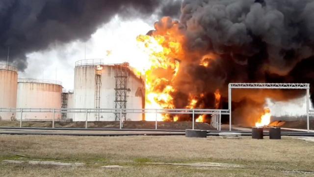 После взрыва на нефтебазе в Белогороде
