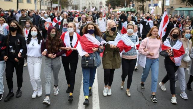 Демонстрация в Минске
