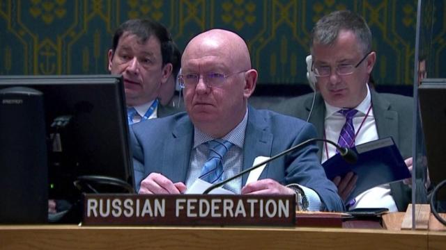 Russia's UN ambassador Vassily Nebenzia