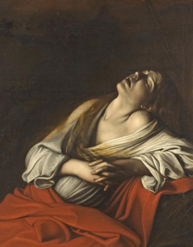  Maria Madalena em êxtase, em obra de Caravaggio do século 17