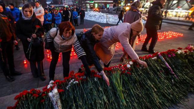 Rusiya Moskva Krokus siti Hol Crocus City Hall Moskvada hücum Vladimir Putin 