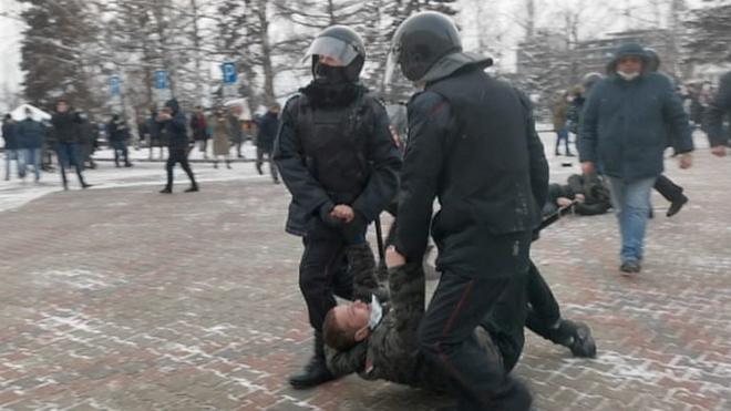 Задержание на акции в Красноярске