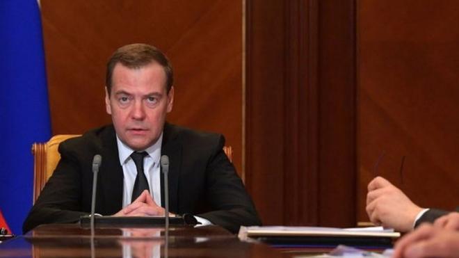 Медведев на заседании правительства