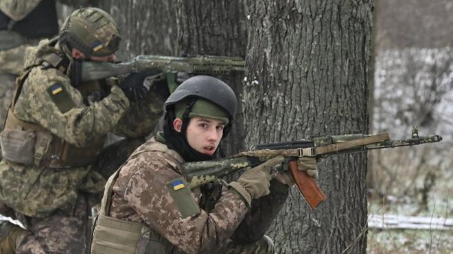 Украинские солдаты под Херсоном