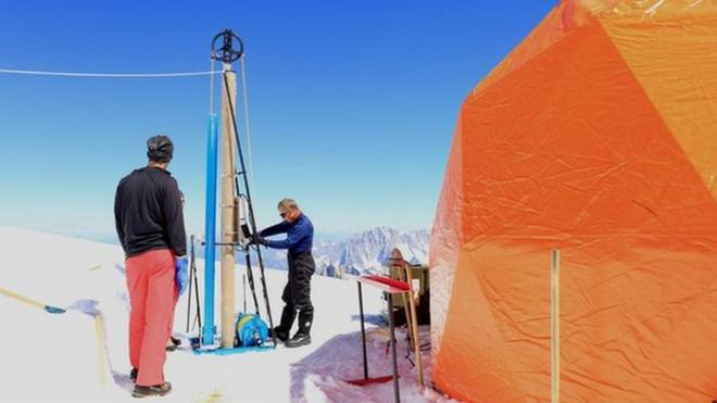 Альпийский лагерь ученых