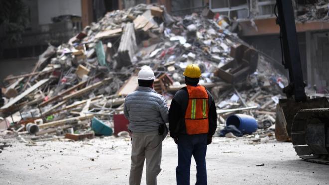 После землетрясения в Мехико
