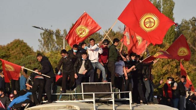 протесты в Бишкеке