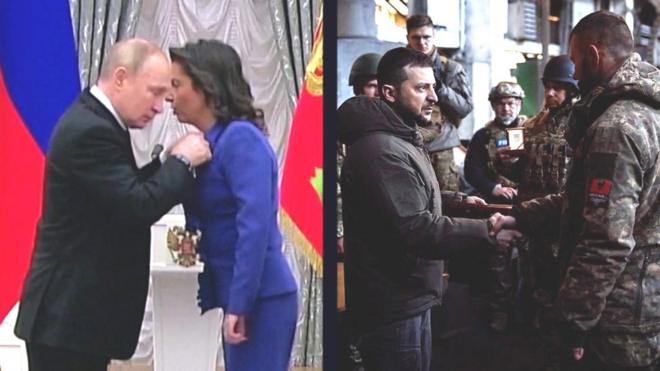 Путин и Зеленский наградили своих героев