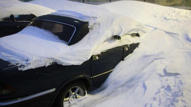 За неделю в Норильске выпала двухмесячная норма снега