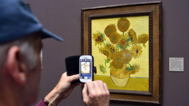 "Подсолнухи" Ван Гога в Национальной галерее Лондона