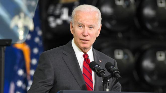 Image shows Joe Biden
