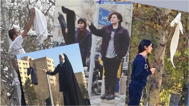 Иранки протестуют