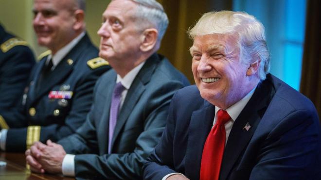 Трамп на встрече с членами американского военного командования в Белом доме