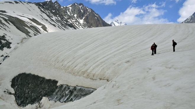 Ледник Рама. Верховья Зерафшанской долины, Согдийская область Таджикистана