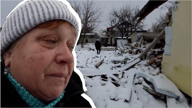 зруйноване село на Донбасі