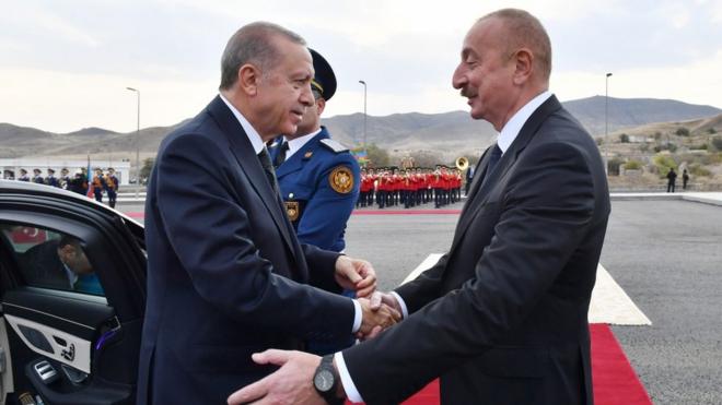 Türkiyə Prezidenti Recep Tayyip Erdoğan Azərbaycan Prezidenti İlham Əliyev
