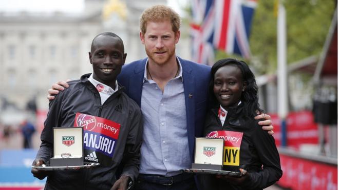 Победители марафона с принцем Гарри