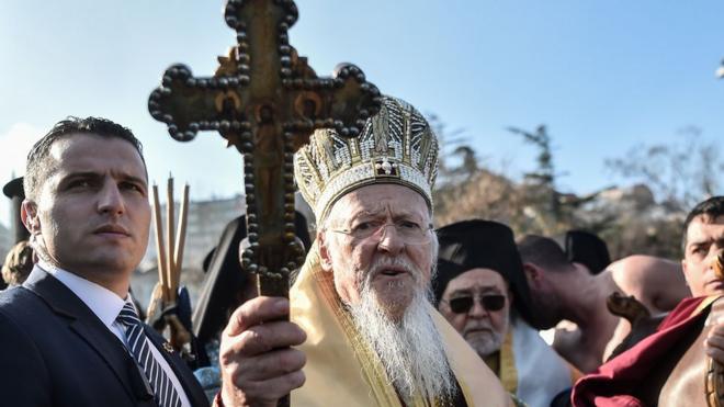 Greek Orthodox Church's Ecumenical Patriarch Bartholomew