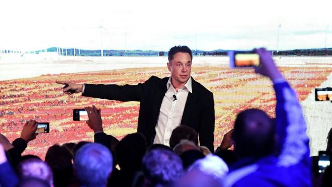 Илон Маск на презентации Tesla, Австралия, сентябрь 2017 года