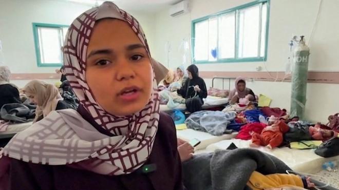 zena u bolnici deca umiru od nuhranjenosti Gaza