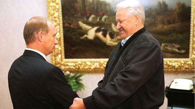 Владимир Путин и Борис Ельцин, 16 августа 1999 года
