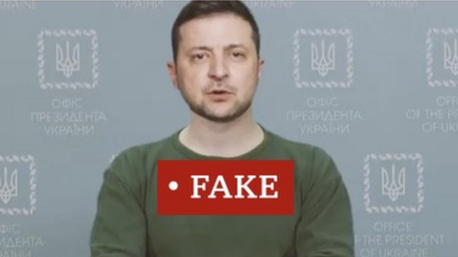 President Zelensky deepfake