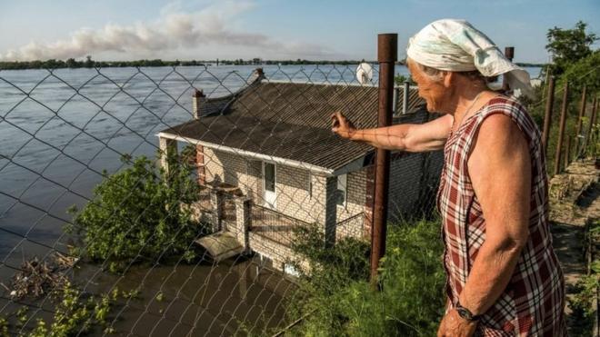Прорыв плотины вызвал катострофические наводения на юге Украины