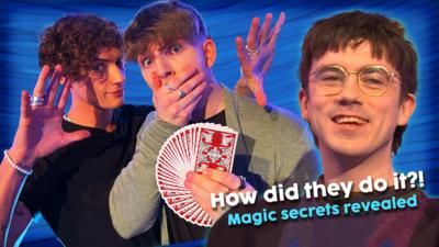 Blue Peter - Dan and Joel's mind-blowing card trick wows Declan McKenna
