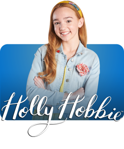 Holly Hobbie and the Holly Hobbie logo.