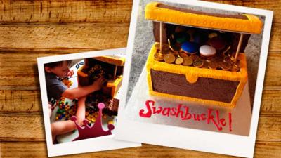 Swashbuckle - Swashbuckle Treasure Chest Piñata Cake
