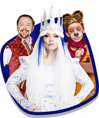 CBeebies The Snow Queen, Shakespeare and Baby Bear. 