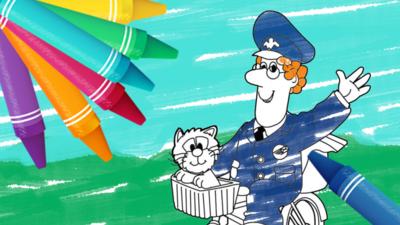 Postman Pat - Postman Pat Colouring Sheets