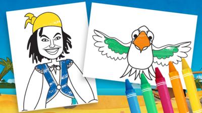 Swashbuckle - Swashbuckle Colouring Sheets