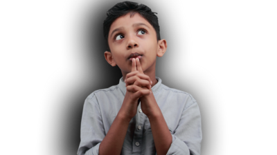 Image of a young boy looking confused along with circle and arrow graphics 