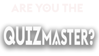 Logo that reads 'Are You The Quizmaster' 