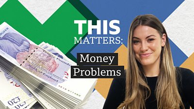 Presenter Julia Belle with title This Matters: Money Problems