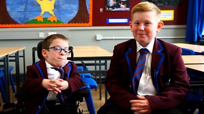 Saul and George are both 12 and their lives have been affected in some way by a rare disease.