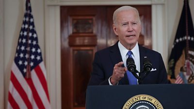 Joe Biden giving an address