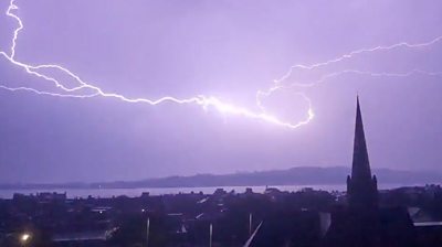 Lightning over Dundee