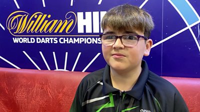 13-year-old darts player Devon Hardie