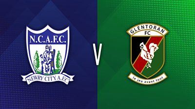 Newry City v Glentoran match highlights