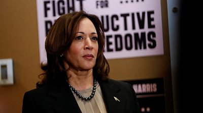 Kamala Harris at an abortion clinic