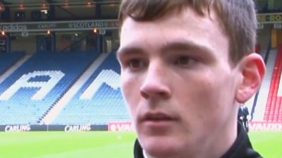 A young Andy Robertson