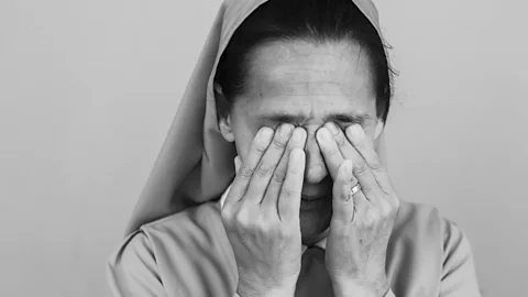 Photo of a nun in a convent by Valeria Luongo