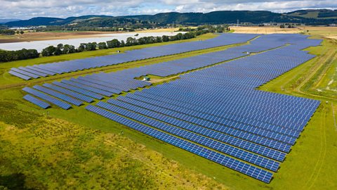 A solar farm in Perthshire