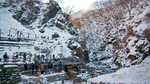 Wide of Japanese hot spring