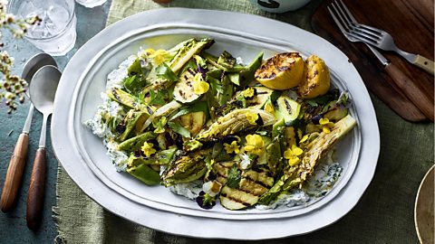 Marcus Wareing's chargrilled vegetable salad