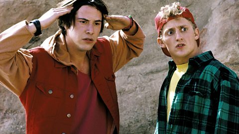 Keanu Reeves and Alex Winter in Bill & Ted.